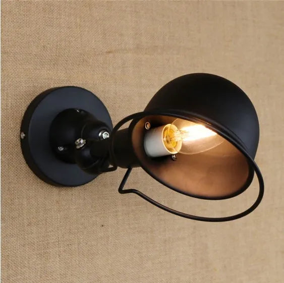 Black Iron Wrount Vintage Wall Light In Style Loft Industrial Wall Lamp Sconce Arandela Wandlamp