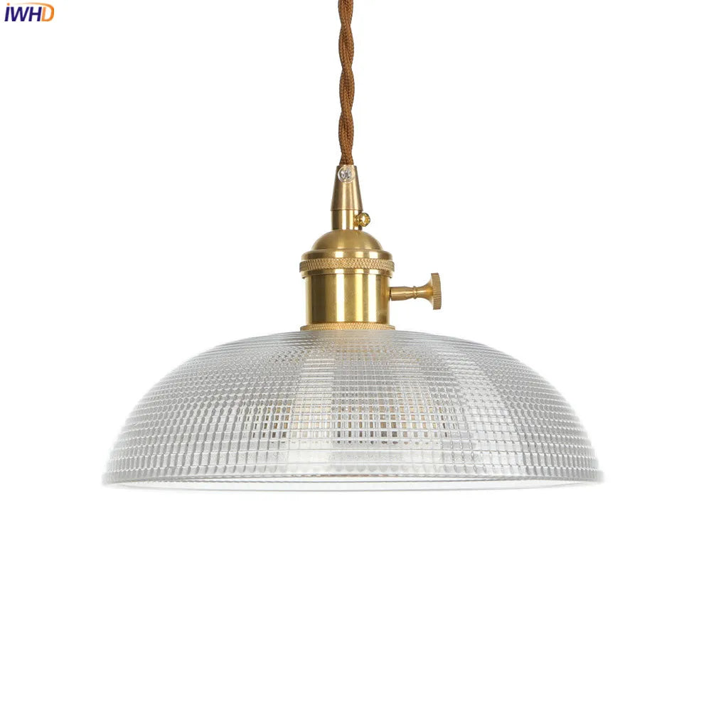 Nordic Style Edison LED Pendant Light Dinning Room Loft Industrial Decor Hanging Lamp Copper Glass Pendant Lights Hanglamp