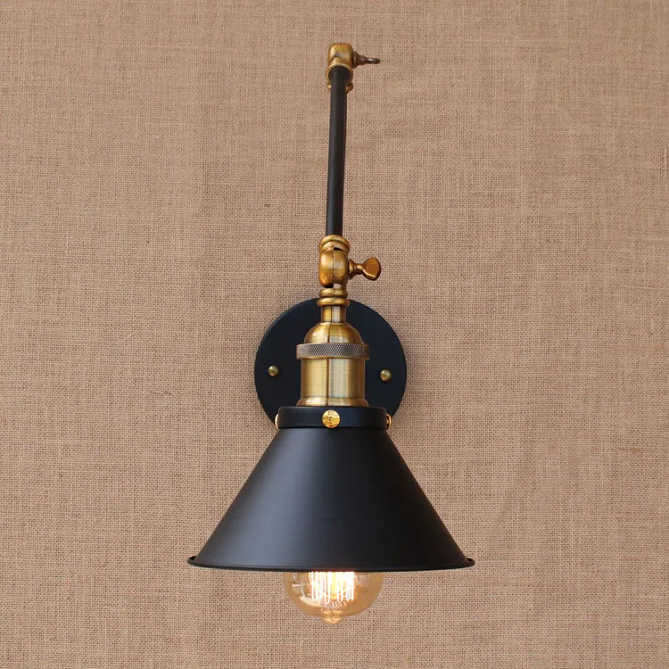 Adjustable Long Swing Arm Wall Light Fixture Edison Retro Vintage Wall Lamp Loft Style Industrial Wall Sconce Appliques LED