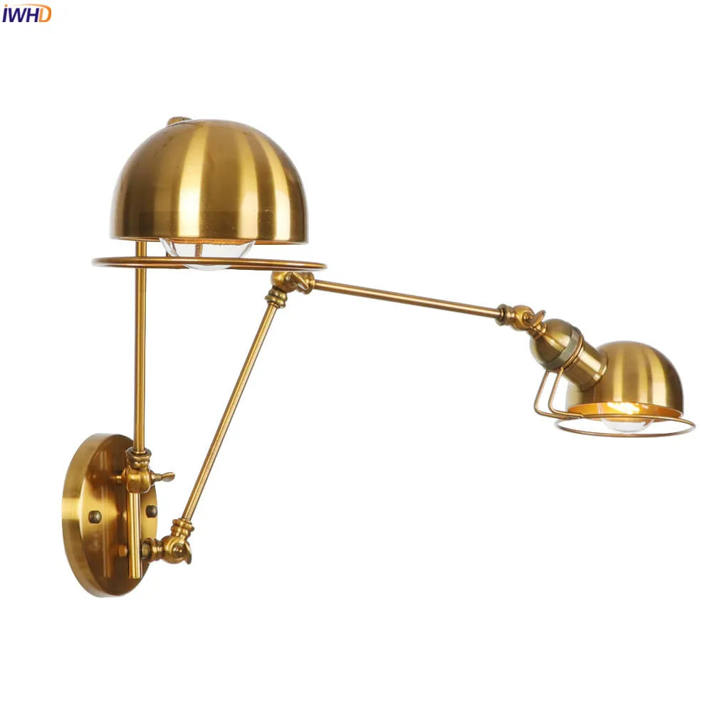 Adjustable Swing Long Arm Wall Light Fixtures Bedroom Bathroom Mirror Stair Loft Industrial Vintage Wall Lamp Sconce Edison