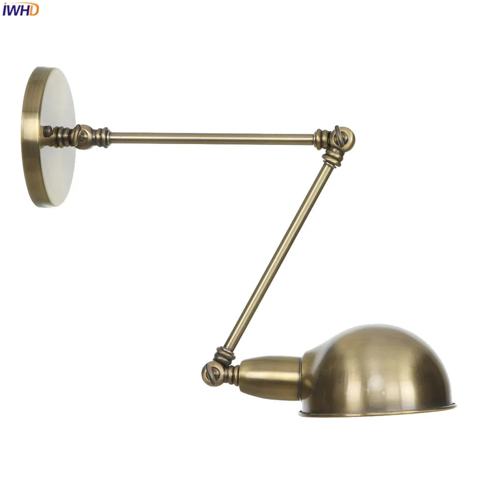 Loft Style Retro LED Wall Light Fixtures Bathroom Bedroom Industrial Swing Long Arm Wall Lamp Vintage Aplique Luz Pared