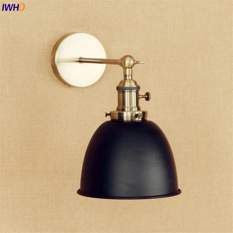 Brass Black Retro LED Wall Light Fixtures Wandlamp E27 4W Edison Loft Industrial Vintage Arm Wall Lamp Lamparas De Pared