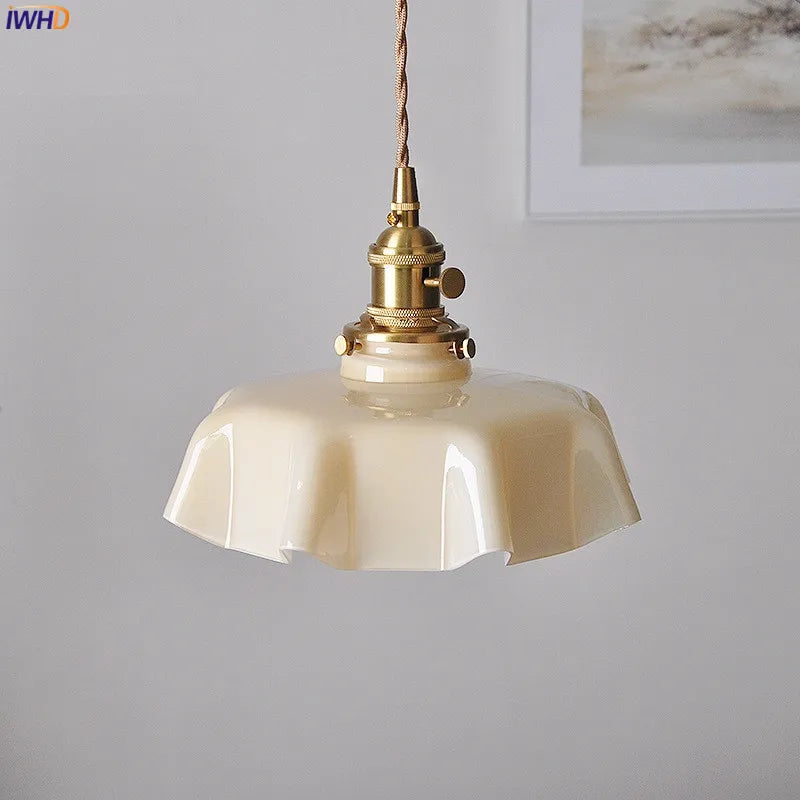 Nordic Modern Glass Pendant Lights Fixtures 4 Colors Lampshade Switch Dinning Living Room Modern Hanging Lamp LED