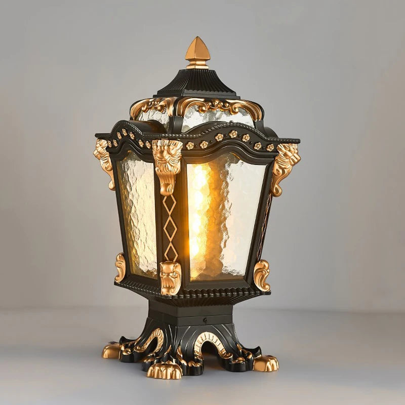 Europe Style Creative Pillar Lamp Outdoor Garden Light Waterproof Home Villa Fence Residential Balcony Sconce