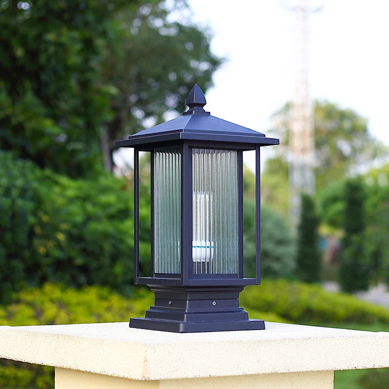 Outdoor column head lamp gate column courtyard lamp landscape garden villa outdoor waterproof yard wall lamp