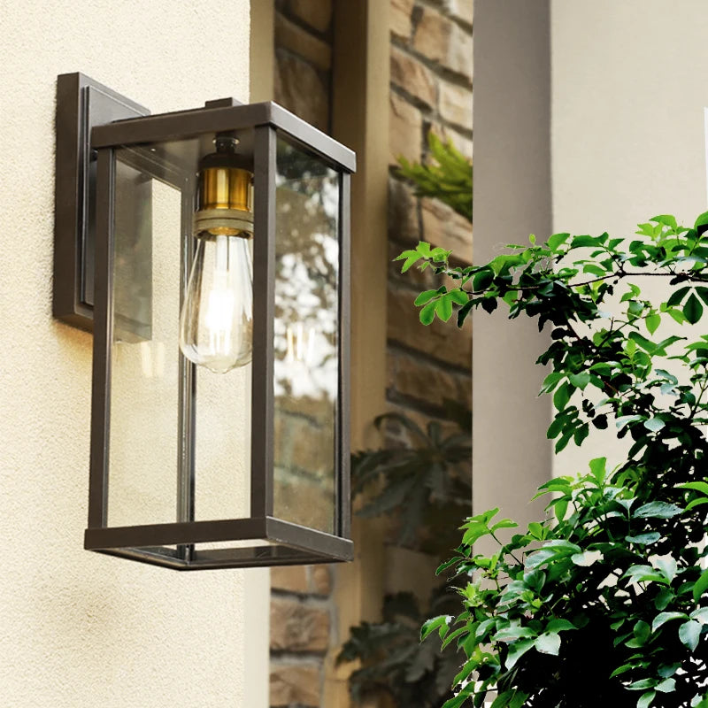 Outdoor Waterproof Wall Lamp Modern Villa Corridor Garden Lamp Exterior Wall Garden Walkway Simple Balcony Gate Terrace Lamp