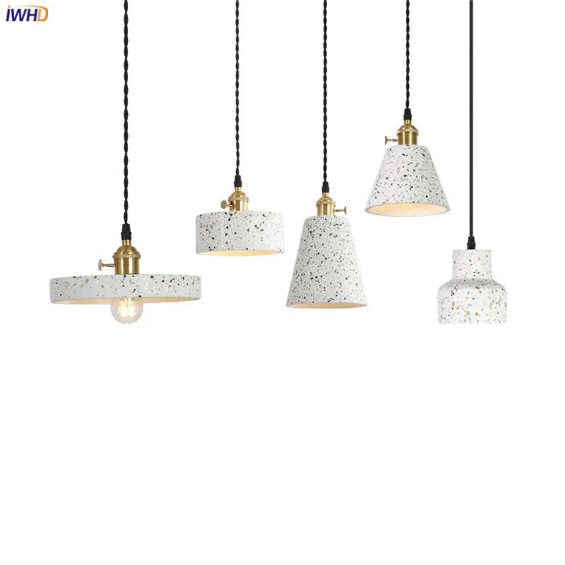 Nordic Modern Cement Pendant Lamp Bedroom Living Room Lights Loft Style Industrial Pendant Lighting Vintage Light Fixtures