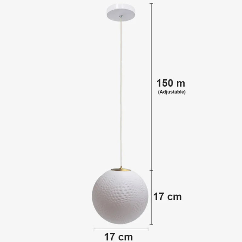 Modern Wave Point Pendant Light Luxurious Ball Lampshade For Bedroom Restaurant Decor Hotel Golden LED Hanging Lamp Fixture