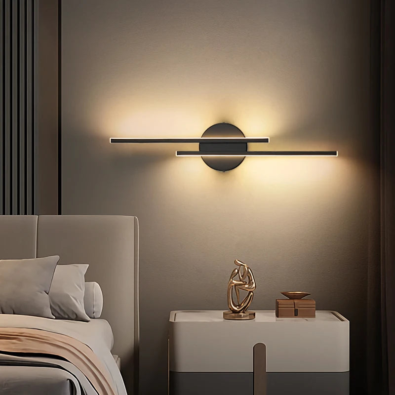 Modern Led Wall Lamps Living Room Bedroom Bedside Lamp Nordic  Creative Stair Corridor  Wall Sconce Lighting Indoor LED Fixtures