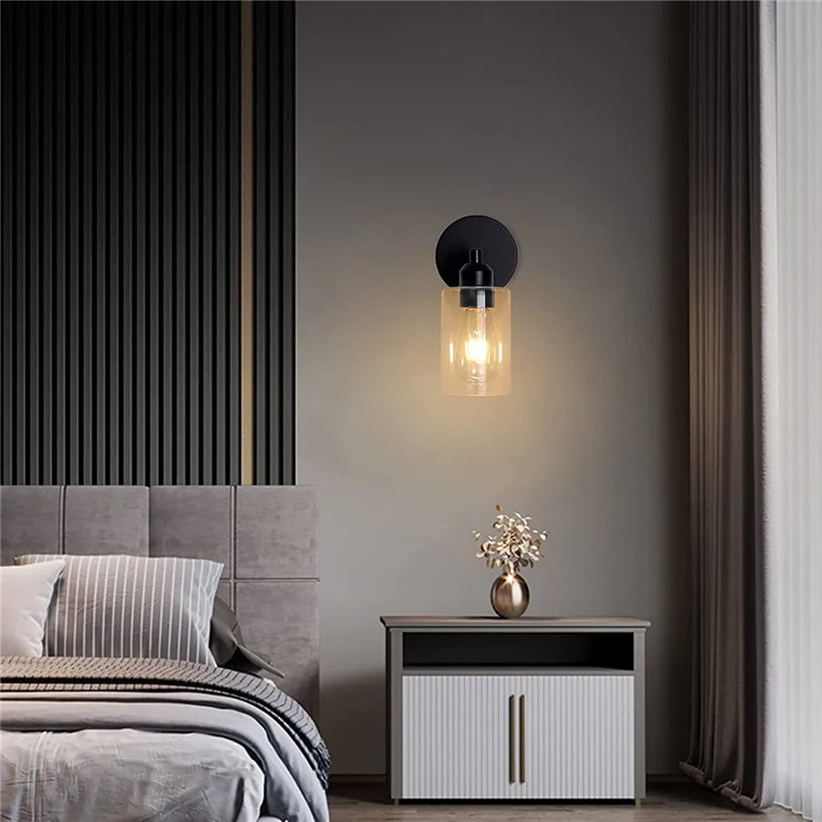 Nordic Creative Glass Luxury Wall lamp Living room Metal Modern Minimalist Bedside Wall light Fixtures Bedroom Lighting Sconce