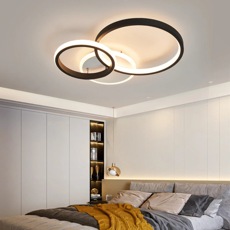 Modern led ceiling lights for Living room decoration Bedroom Study Room Ceiling light led ceiling lamp Black or Gold