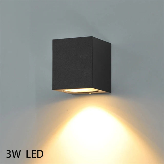 3W 6W LED Indoor Wall Lamp Outdoor Waterproof IP65 COB Porch Garden Lamp Modern Home Decor Up Down Wall Light Aluminum Sconce