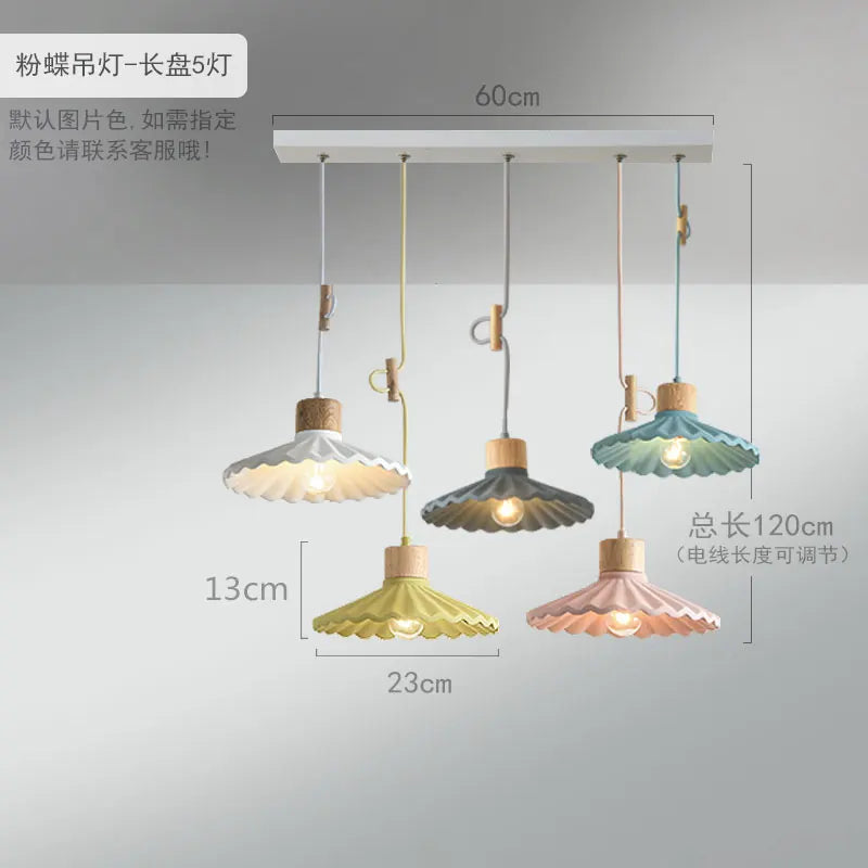 Color Nordic Simple LED Pendant Lights Fixtures Restaurant Bedroom Living Room Light Modern Cement Hanging Lamp Lighting