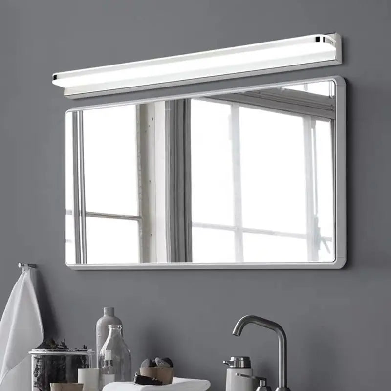 Led mirror light Modern bathroom lamp Wall lights 42/62/72/120cm stainless steel AC85-265V black white wall LED sconces apliques