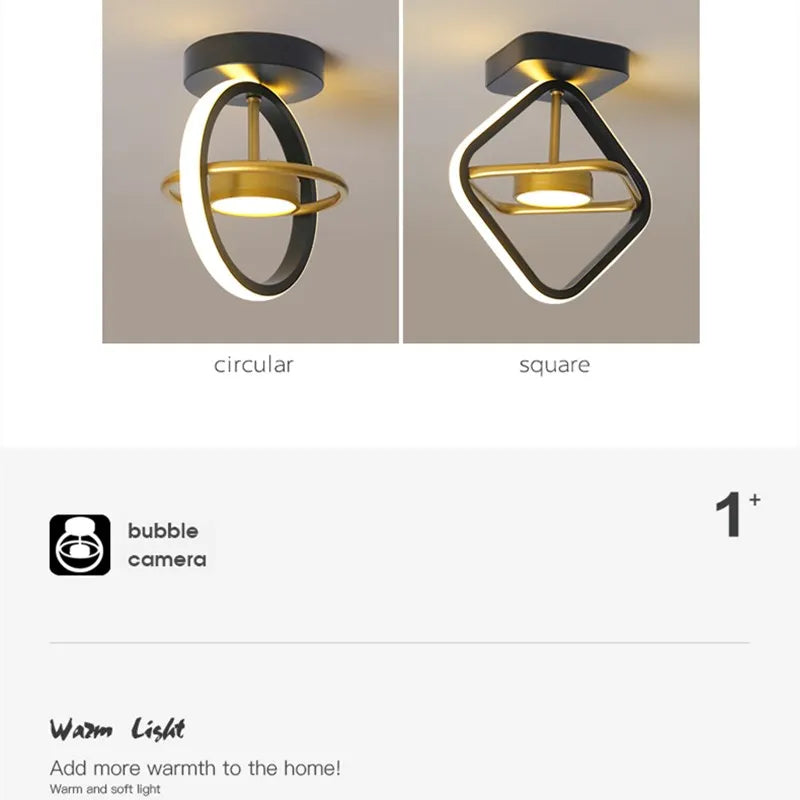 Ceiling Mount Modern Led Chandelier Decoraction Gold/Black Chandelier Lighting For Living room Bedroom Light Fixtures Luminaire