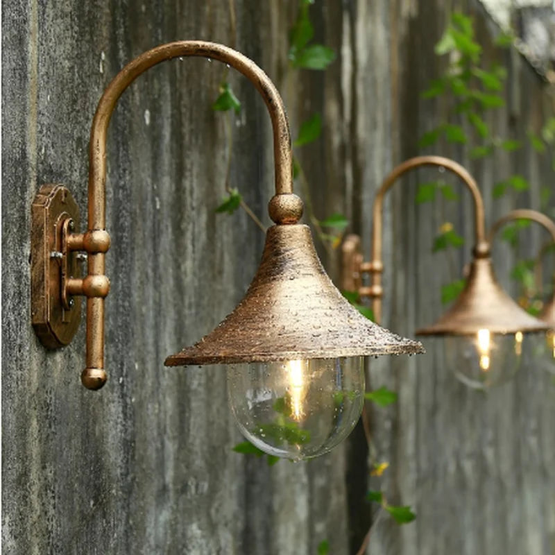 Retro outdoor wall light europe villa sconce lamp E27 waterproof exterior garden doorway light vintage porch lamp ZM1022