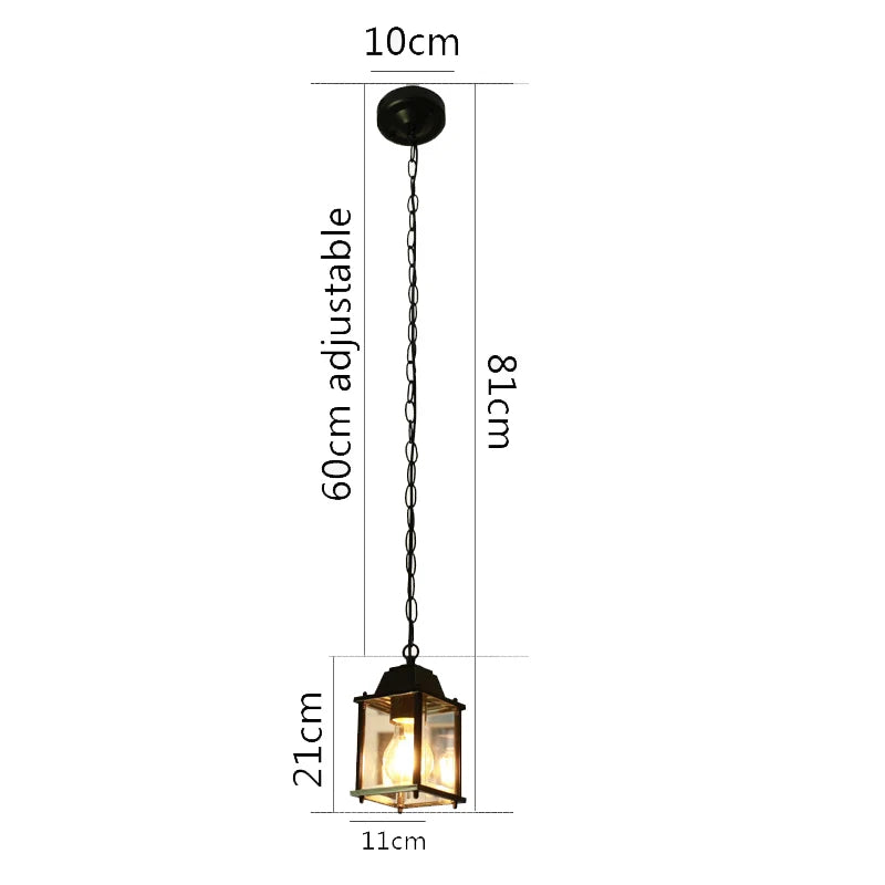 Outdoor Lamp Garden Pendant Lamp Gate Hallway Balcony Hanging Lamp Lantern Waterproof Corridor Aisle Courtyard Ceiling Lamps