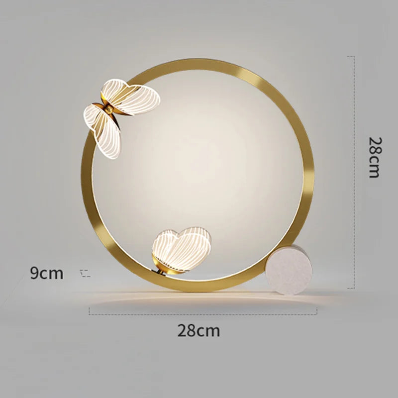 Nordic LED Butterfly Table Lamp Modern Luxurious Decorate Desk Lamps For Home Indoor Lighting Bedside Bedroom Night Light