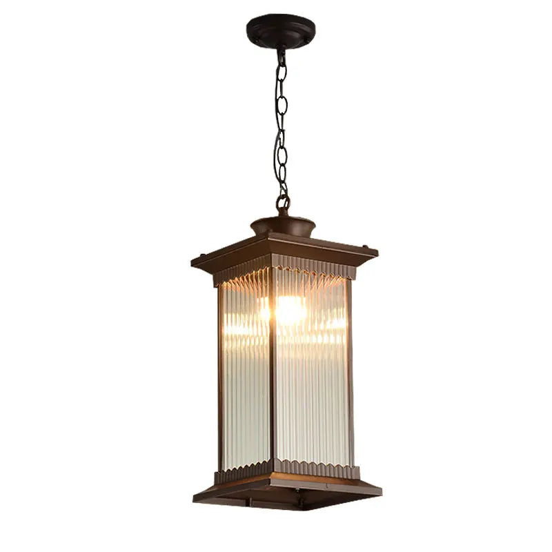 Outdoor Waterproof Courtyard Eaves Lamp, Villa Corridor Project, Retro Small Chandelier