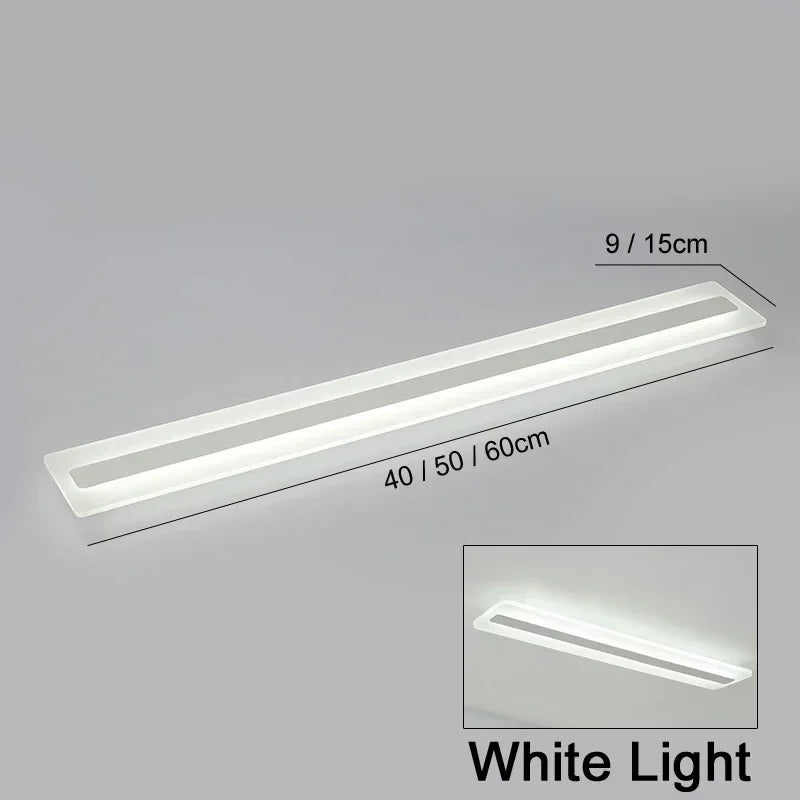 LED Acrylic Long Bar Ceiling Light UltraThin Rectangle Lamp 40 60cm Living Room Bedroom Creative Hallway Luminaire Home Decor