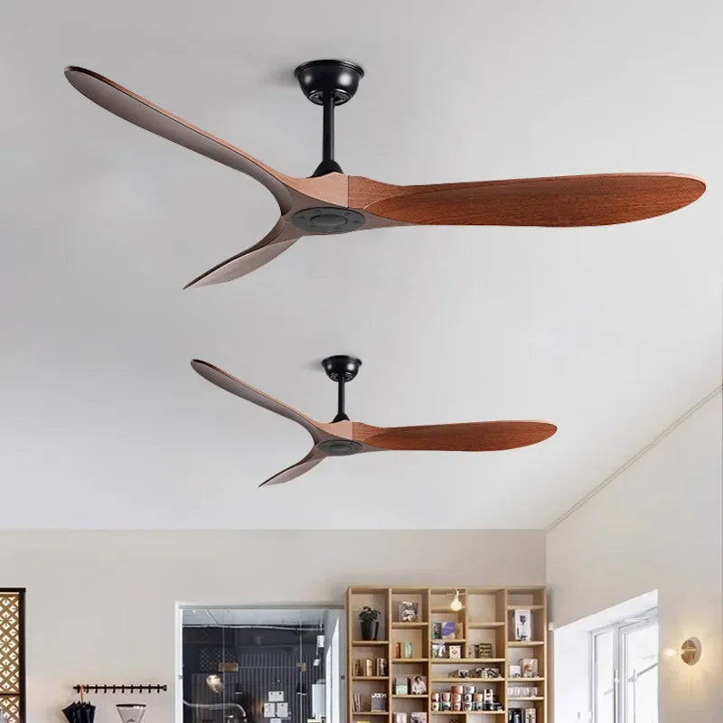 5-Leaf Strong Wind Nordic Ceiling Living Room Dining Room Industrial American Retro Commercial Variable Frequency Light Free Fan