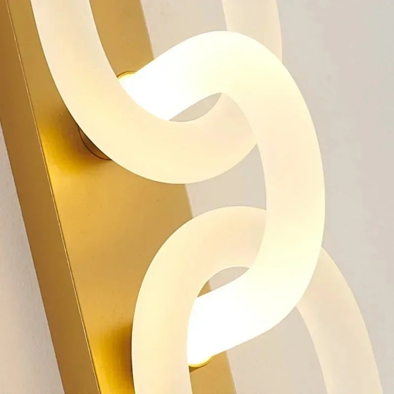 Modern LED Wall Lamp Light Luxury Acrylic Double Head Wall Lamp Living Room Bedroom Corridor Hotel Bedside Decorative Light