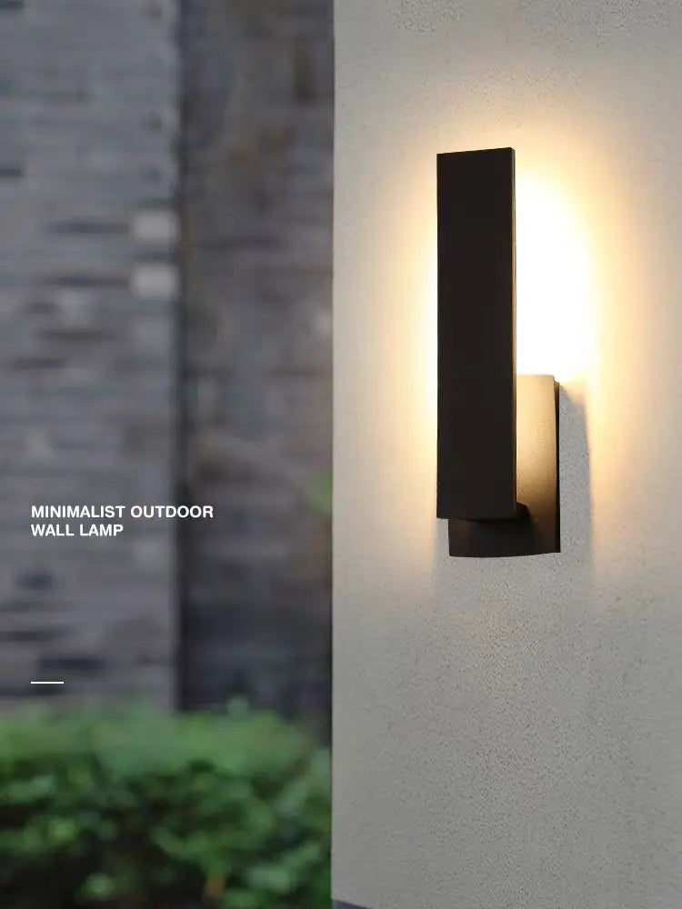 Aluminum wall light, modern simple, outdoor, waterproof balcony light, patio decoration, porch, black light 110V240V