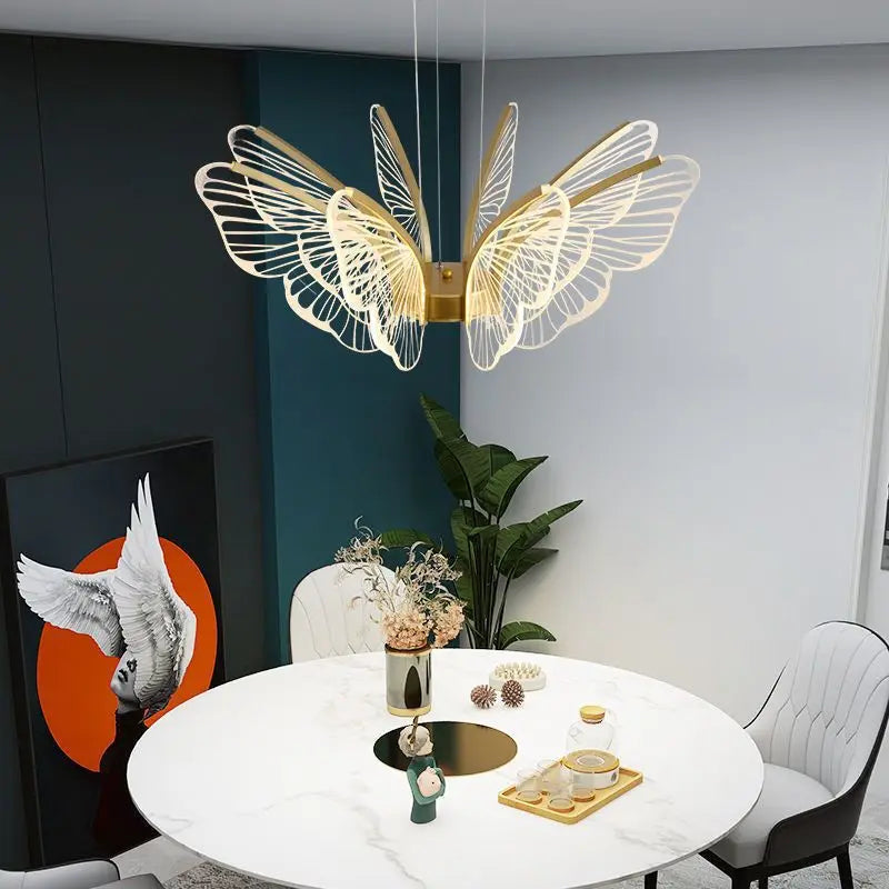 Modern Minimalist Butterfly Chandelier Acrylic animal pendant lamp For Bedroom Dining Room Children's room lamp