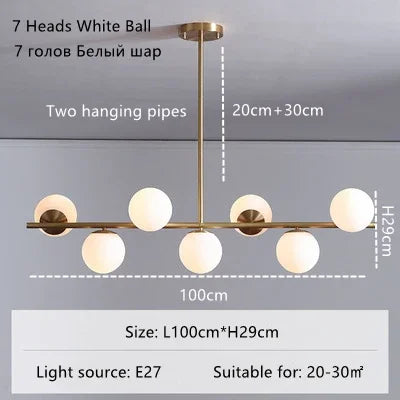 Pendant Lights For Bedroom Loft Kitchen Glass Indoor Lighting Fixtures House Decoration Not Included Bulb