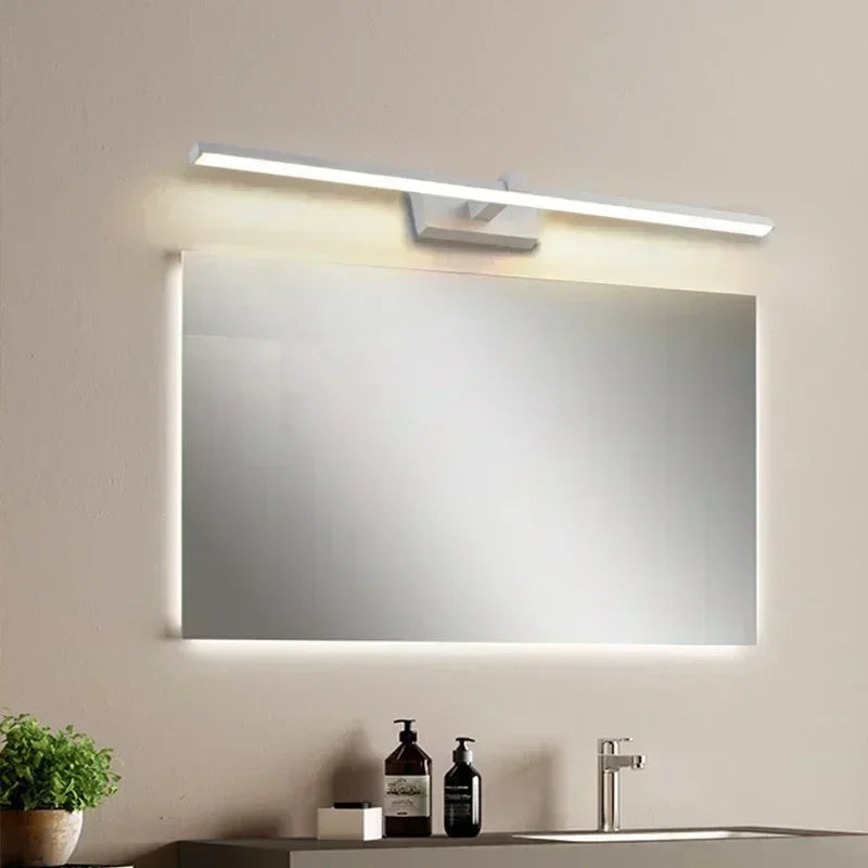 LED Wall Lamp 40/60/80/100cm Mirror Decor Lighting Modern Long Strip Light For Bathroom Washroom Kitchen Indoor Luminaire Lustre