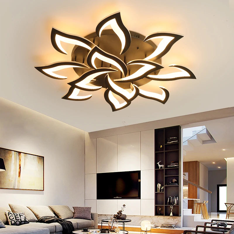 Acrylic LED Chandelier For Kitchen Bedroom Living Room Dining Room Gallery Restaurant Hall Office Indoor Home Lights