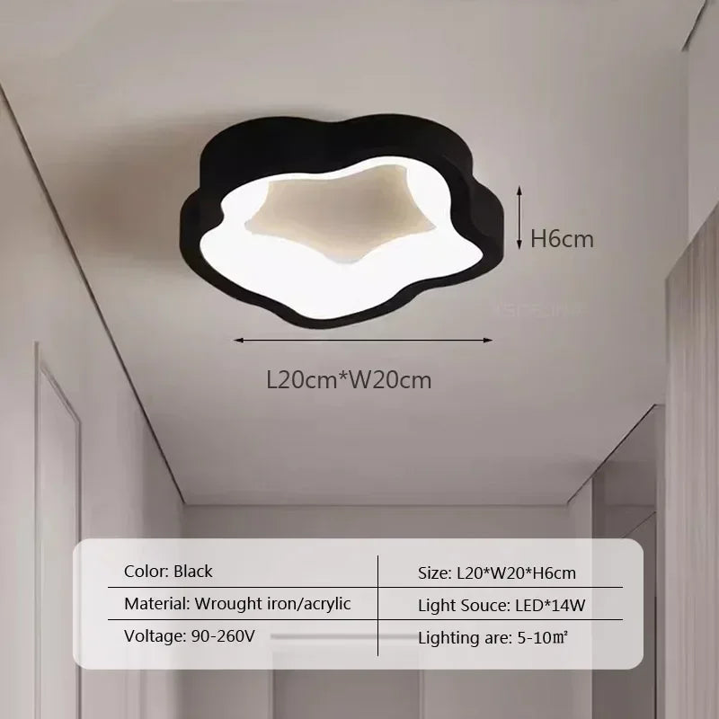 Nordic LED Ceiling Lamp For Living Dining Room Bedroom Aisle Cloakroom Balcony Ceiling Chandelier Indoor Decor Lighting Fixtures