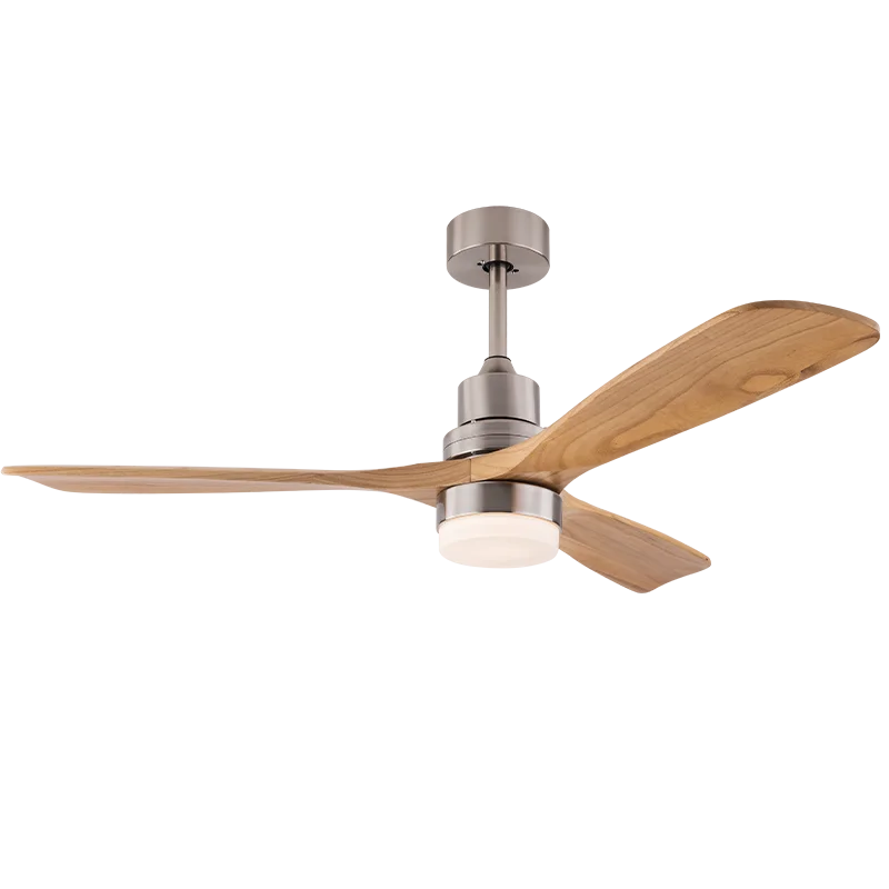 Real Wood Blades Ceiling Fan with Light Modern LED 26W  High Power DC Motor Ideal for Bedroom and Living Room