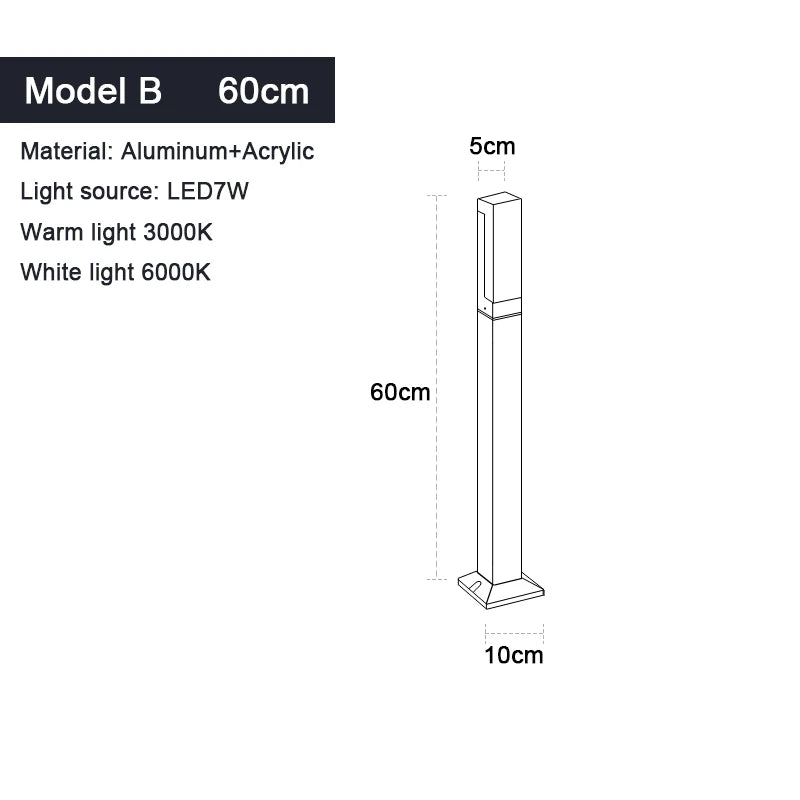 LED Lawn Lamp Landscape Lights For Garden Decoration IP65 Waterproof AC85-265V Garden Lights Outdoor Lighting For country house