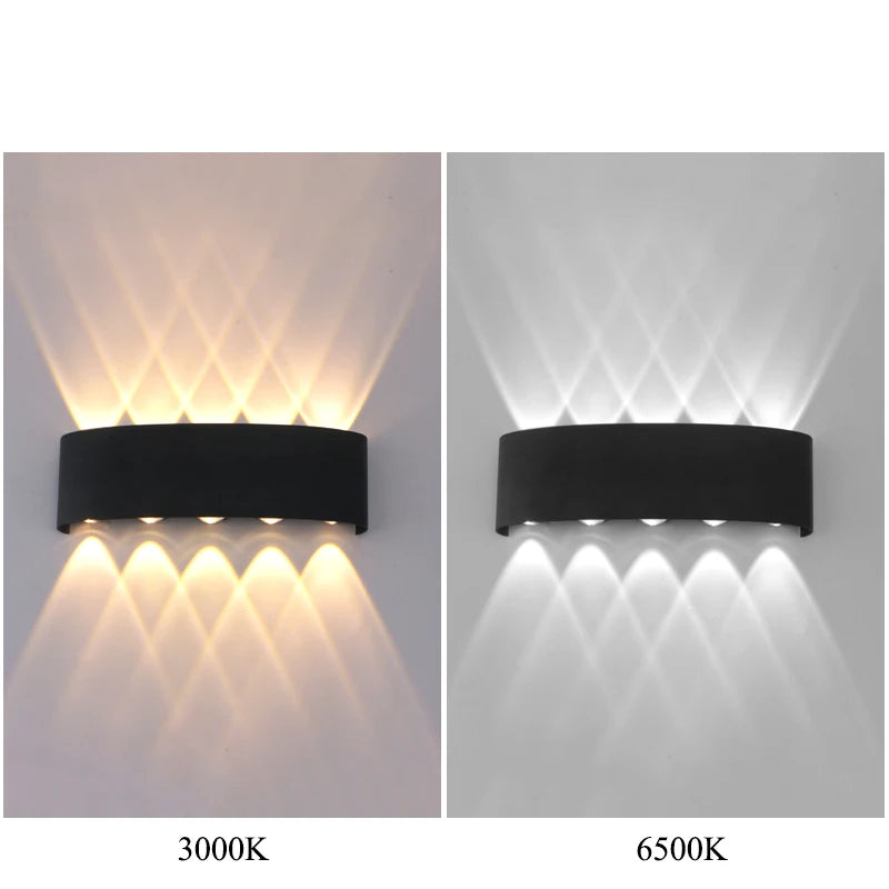 LED  Outdoor Waterproof Wall Lamp IP65 Interior Wall Light 4W 6W 8W 10W Garden Lights Bedroom Living Room Stairs Lighting