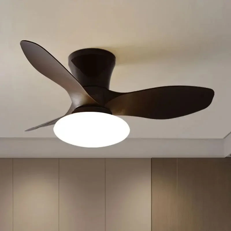 90-240V 32 inch Nordic Ceiling Fan Lamp Bedroom Simple Ceiling Fan Lamp Study Ultra-thin Electric Fan Lamp Frequency Conversion