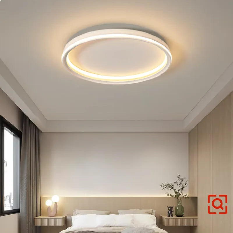 Round Square Living Room Ceiling Lamp Modern LED Bedroom Dining Room Ceiling Light Minimalist Indoor Lighting Home Decor Lamp