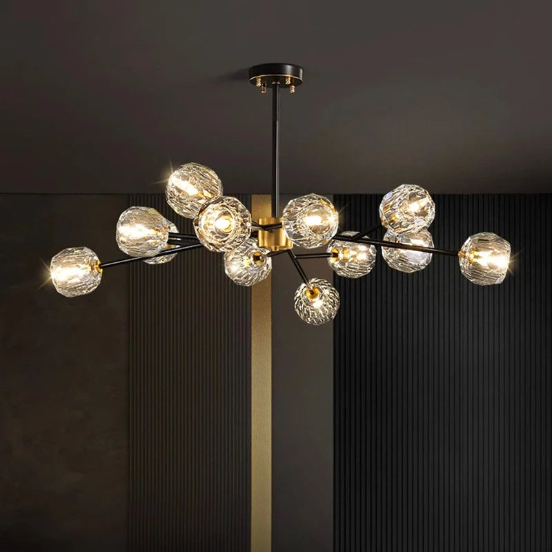 Pendant lights, luxury crystal living room chandelier, dining room Pendant lamp, ceiling light, indoor lighting