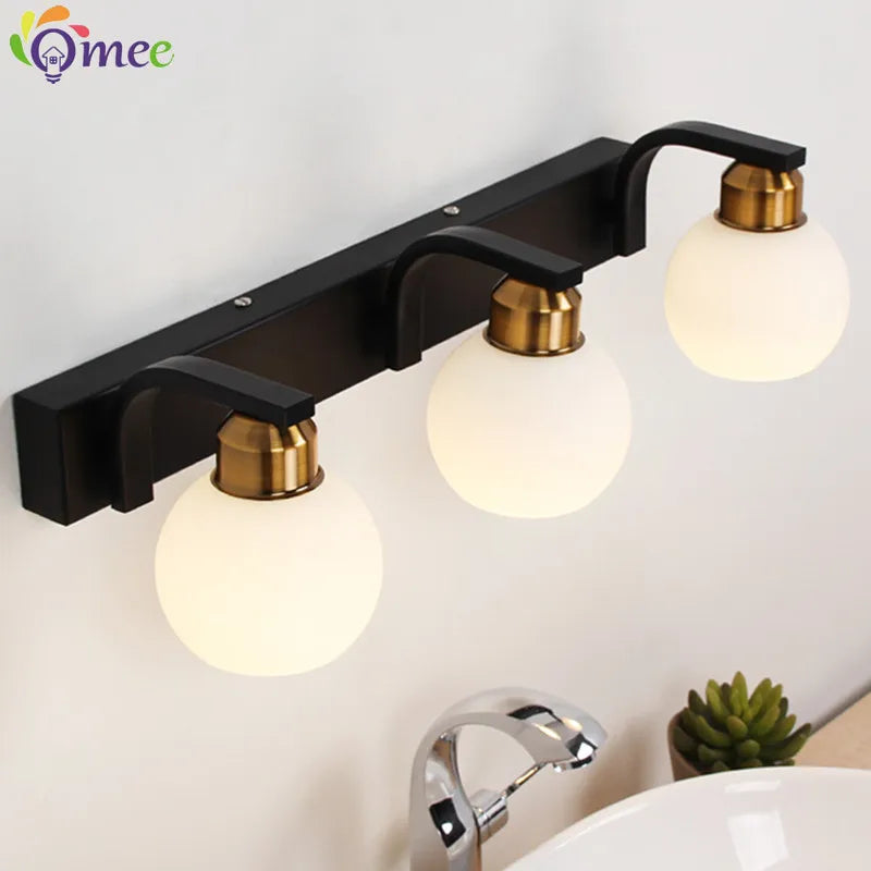 Makeup Mirror LED Light wall Bulbs Vanity Lights Bathroom Dressing Wall Lighting Glass Cover E14 LED Wall Light For Mirror Light