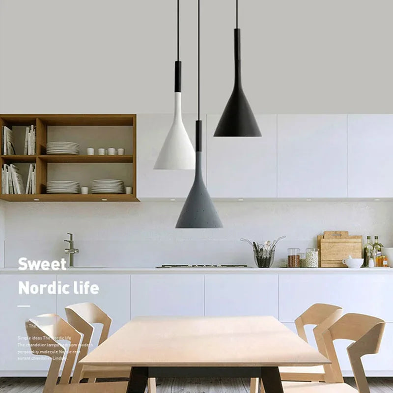 Nordic Modern Led Pendant Lights Kitchen Bars Home Bedroom Dining Table Hanging Lamp Cafe Indoor Lighting Living Room Decoration