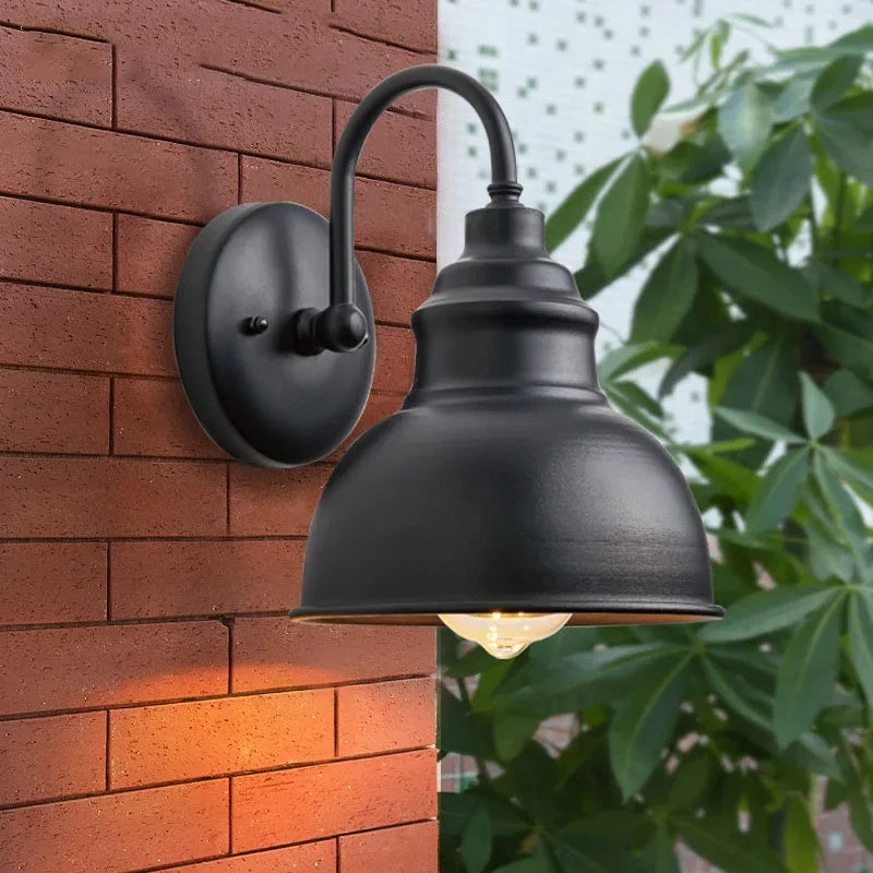 Retro Wall Lamp Industrial Outdoor Wall Light villages Decor Fixture Waterproof Rusty Metal Wall Sconce For Restaurant Corridor