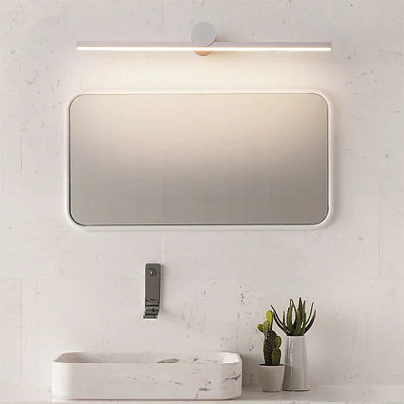 Modern LED Wall Lamp 40/50/60/80/100cm Mirror Lighting Long Strip Light For Bathroom Washroom Mural Decor Lamp HomeLamp Lustre