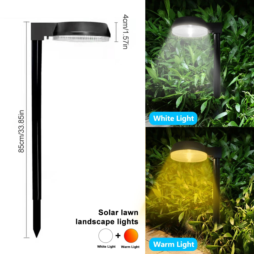 Solar Pathway Lights Outdoor Garden Lights Waterproof Solar Powered Landscape Lighting Decor Walkway Super Bright Warm/White