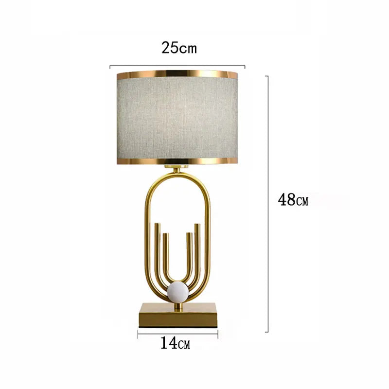 Table Lamp Bedroom Bedside Lamp Nordic Light Luxury Modern Bedroom Living Room Study Romantic Warm Decoration Desk Lamp