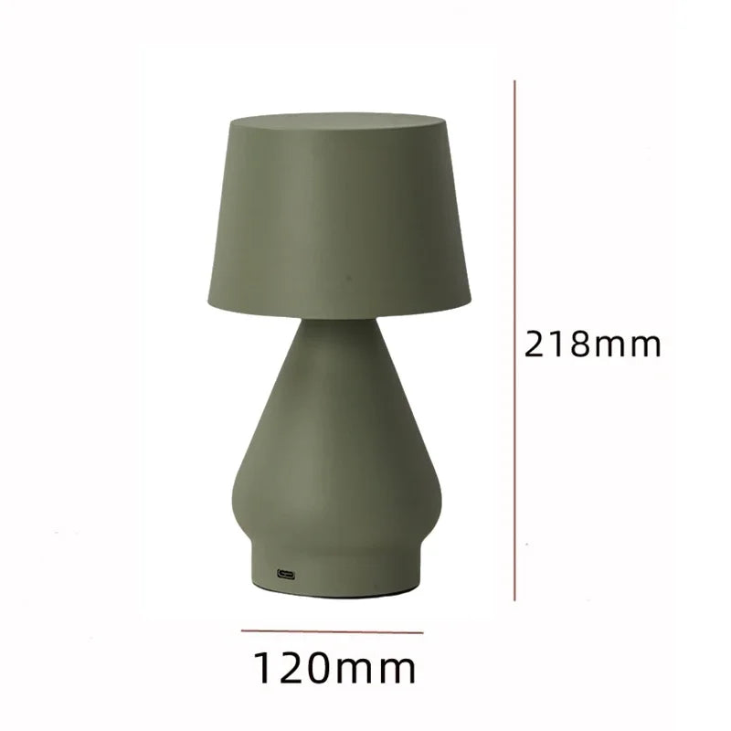 Creative Table Lamp Decoration USB Iron Desk Rechargeable Dimming Light For Home Indoor Bedroom Dining Bar LED Decor Table Lamp