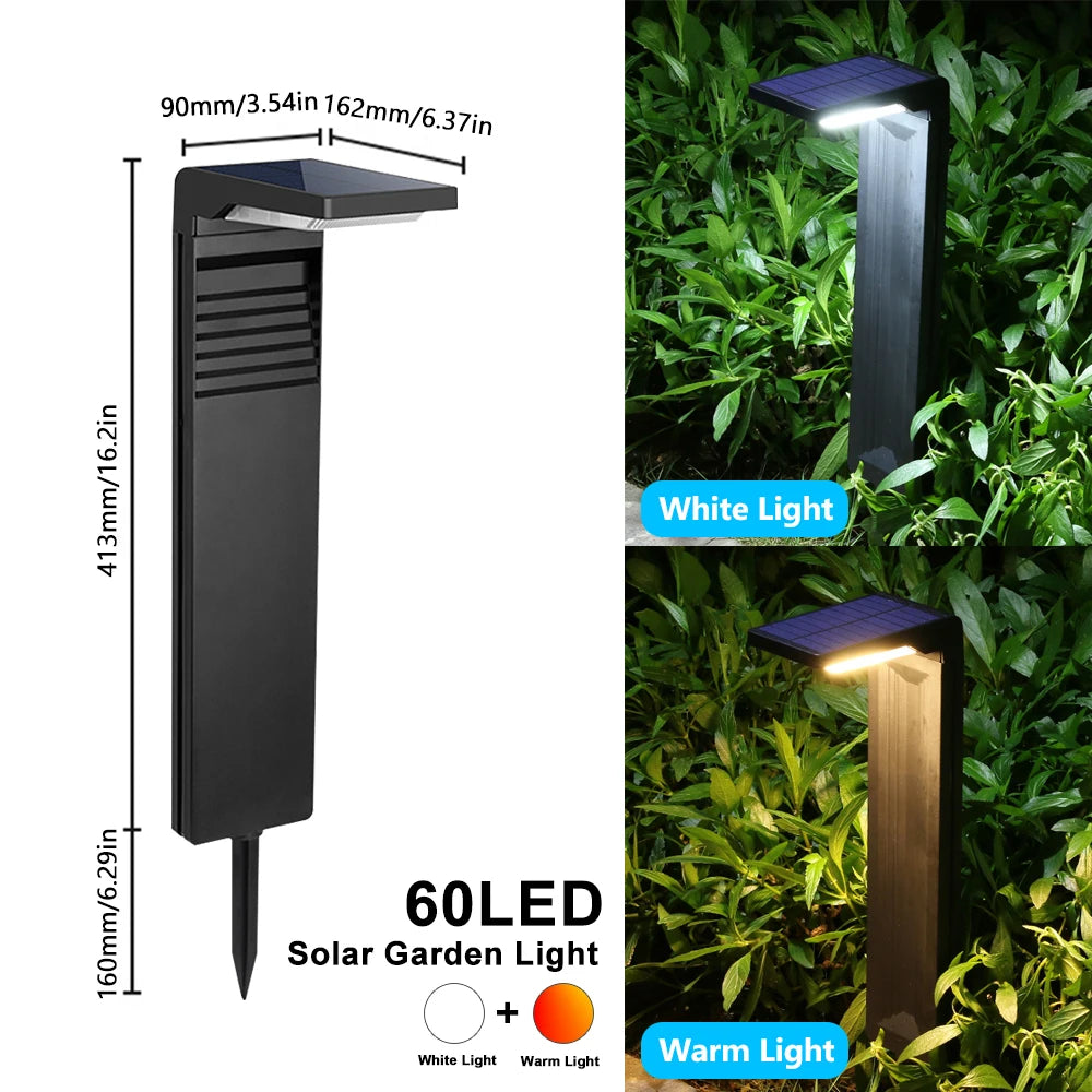 Solar Pathway Lights Outdoor Garden Lights Waterproof Solar Powered Landscape Lighting Decor Walkway Super Bright Warm/White