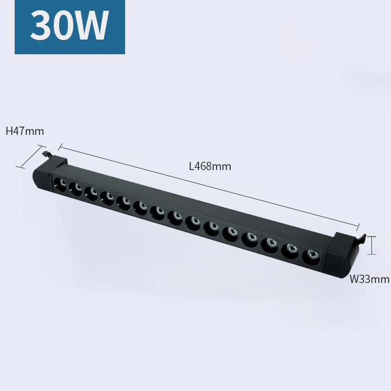 LED Track Light 110V 220V Spotlight Track Rail Lighting Fixture for Clothing Store Kitchen Indoor Light Spot Led Track Lamp