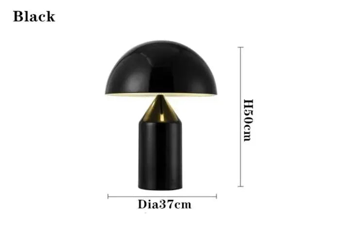 Modern Luxury Nordic Creative Mushroom LED Table Lamp Decoration Eye Protection Living Room Study Hotels Bedroom Bedside Lights