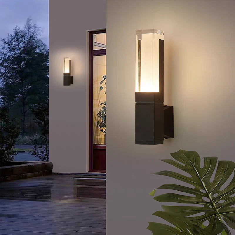 Outdoor IP65 waterproof lamp, garden villa gate, living room corridor, acrylic waterproof wall lamp,AC85-265V outdoor decoration