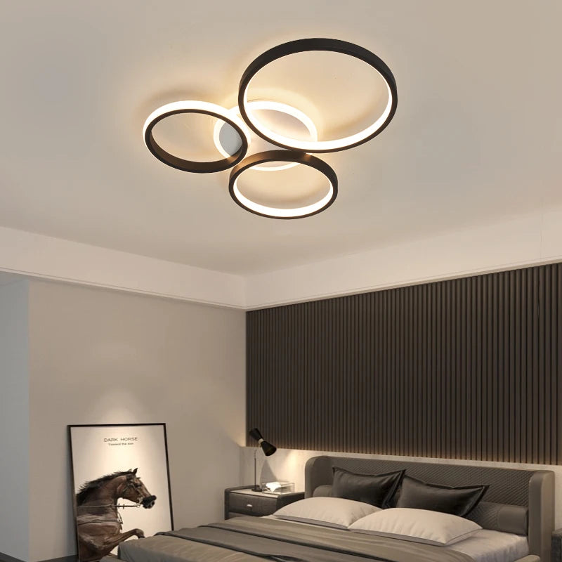 Modern led ceiling lights for Living room decoration Bedroom Study Room Ceiling light led ceiling lamp Black or Gold